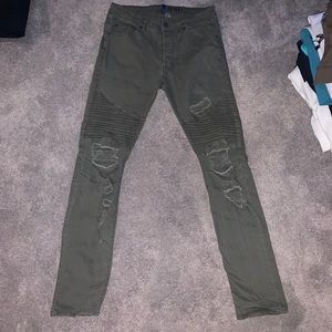 Green Skinny Jeans